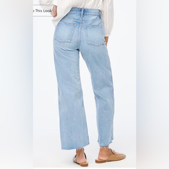 J.Crew Tall wide-leg cropped jean in all-day stretch - Picture 3 of 9